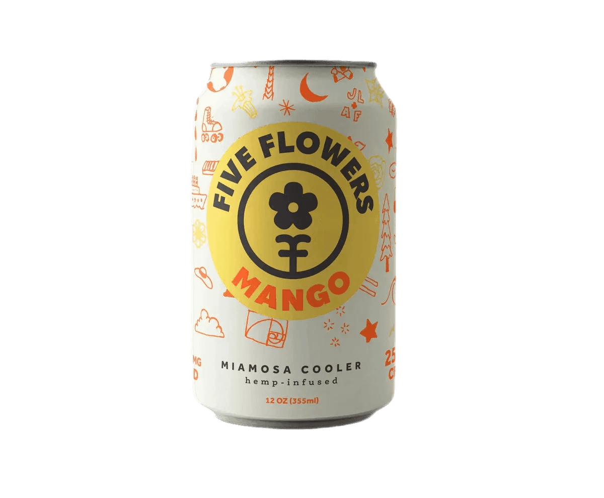 Five Flowers CBD Seltzer 25 mg Miamosa Chiller - SourceCBDOil