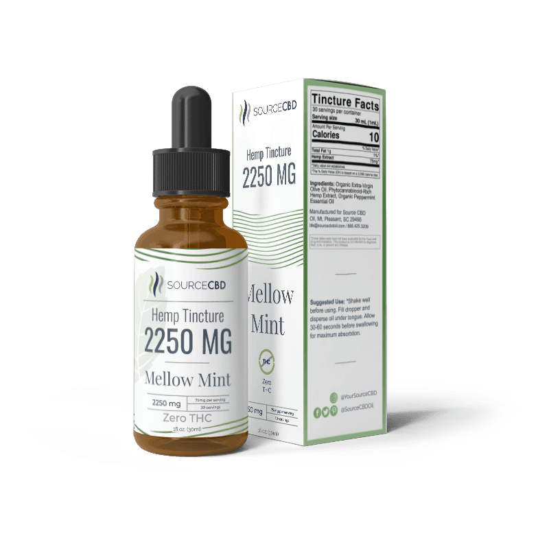 Mellow Mint CBD Oil Tincture - Coastal Hemp Co - Coastal Hemp Co