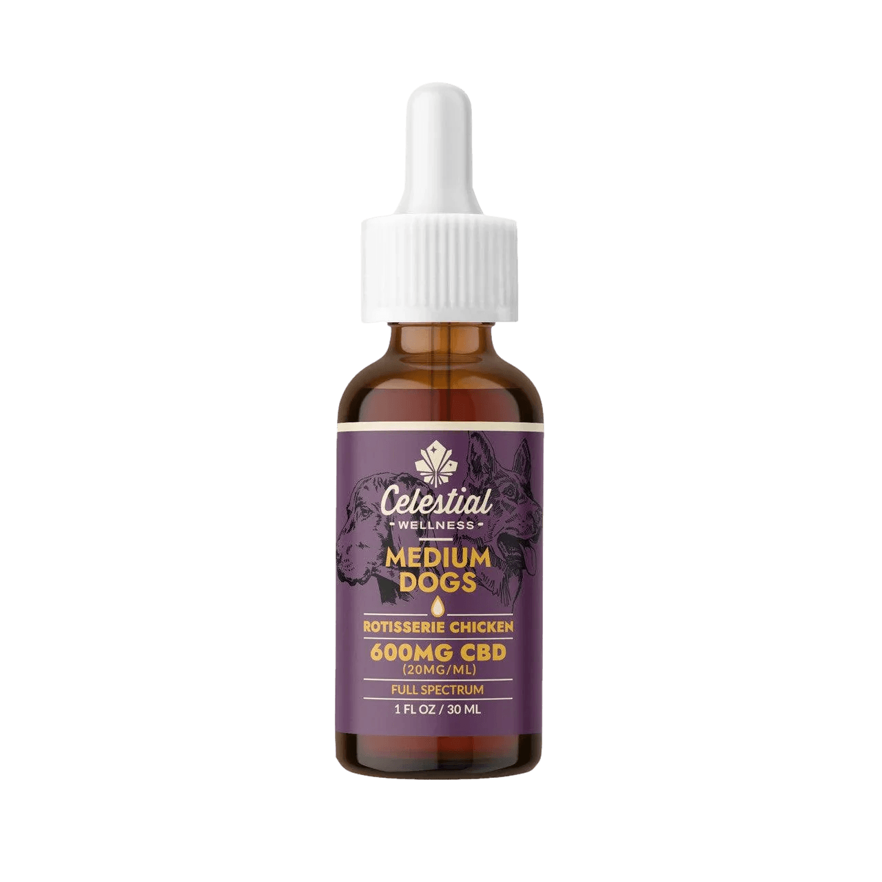 Celestial Wellness Pet Tincture 600 mg Full-Spectrum CBD - Coastal Hemp Co - Coastal Hemp Co