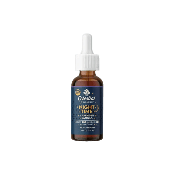 Night Time CBD CBN Tincture Lavender Vanilla - Coastal Hemp Co