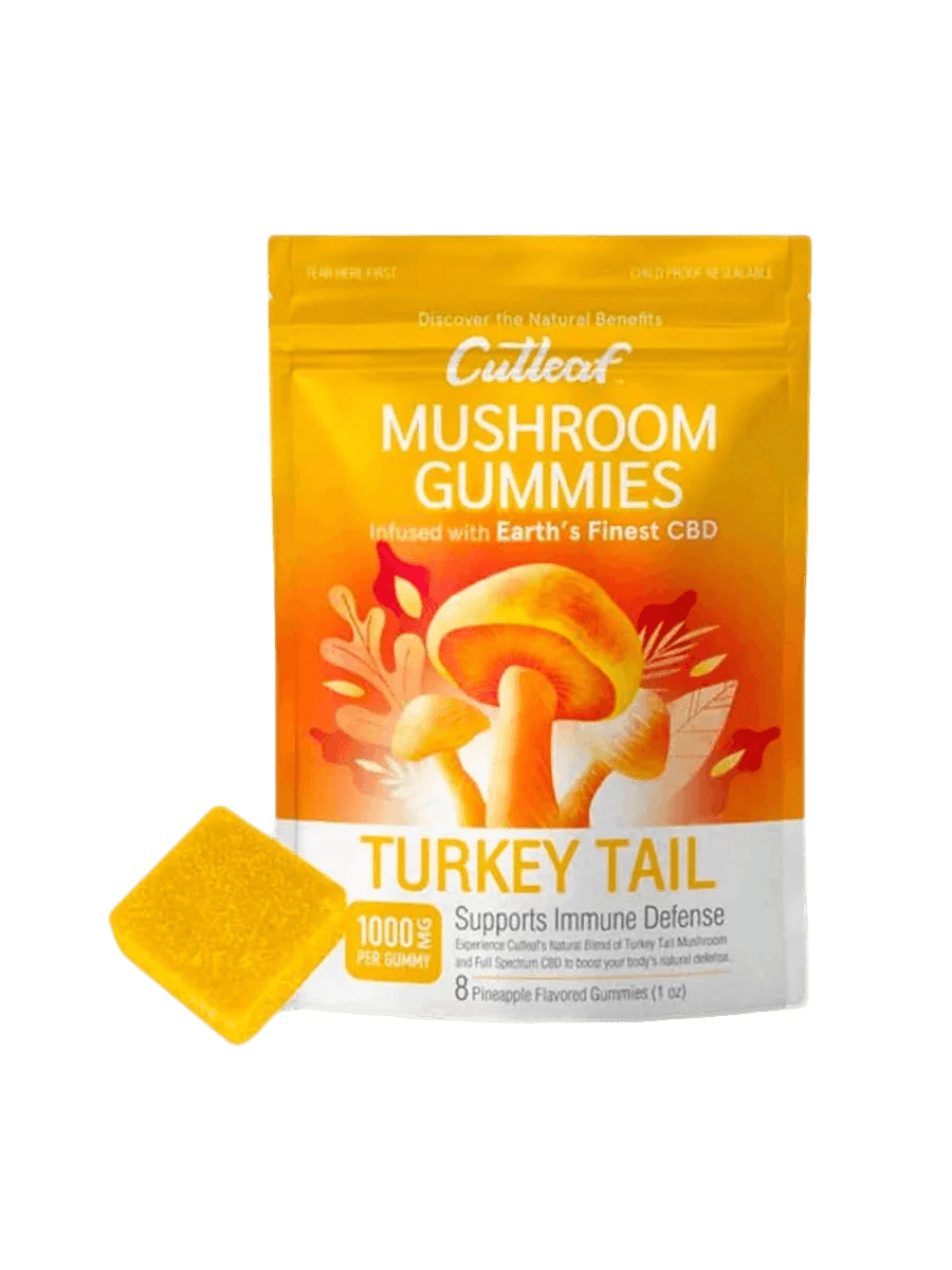 cutleaf - Cutleaf Turkey Tail Pineapple Mushroom CBD Gummies - Shop Coastal Hemp Co