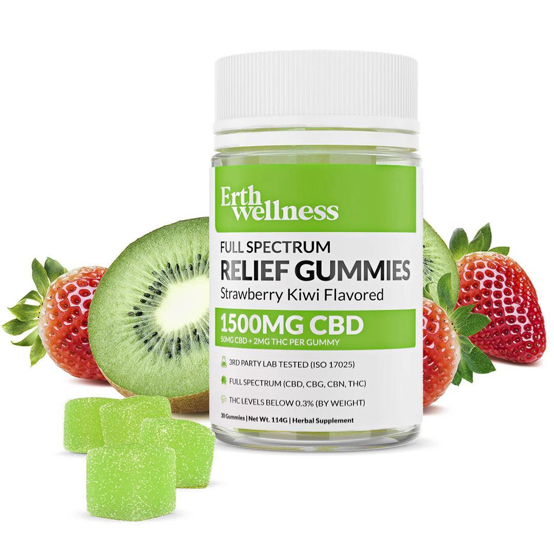 Erth Wellness Full Spectrum RELIEF Gummies - Vegan - Coastal Hemp Co