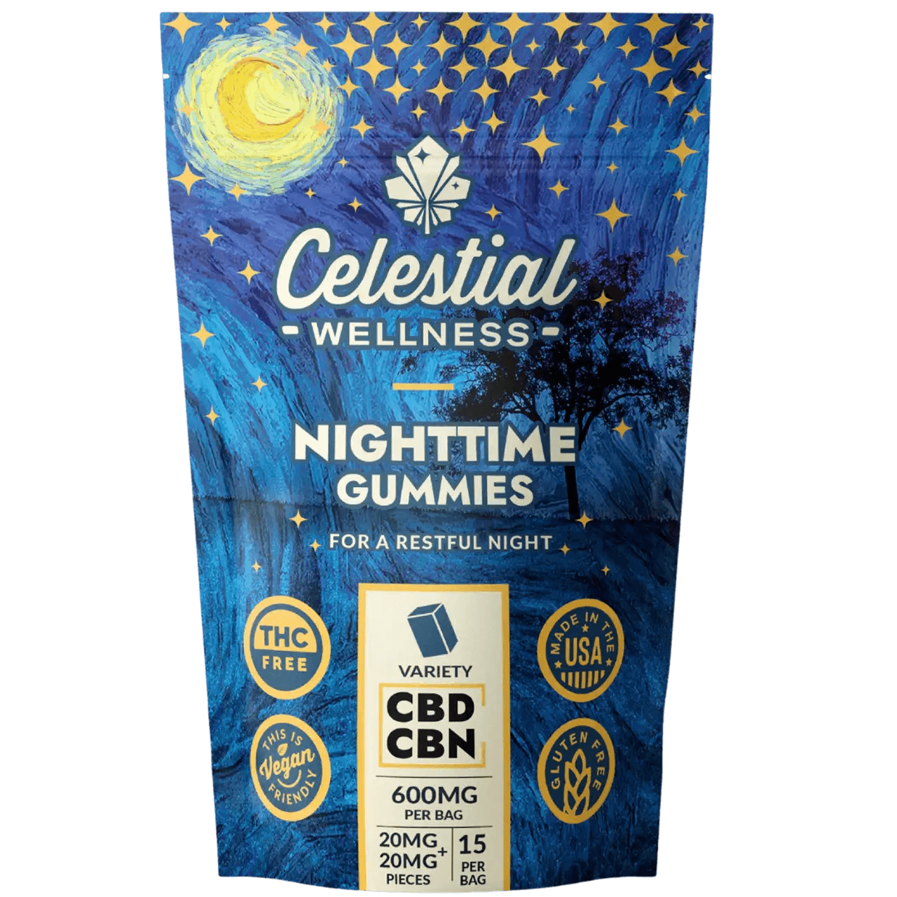 Nighttime Gummies  - CBN/CBD Vegan Gluten Free - Coastal Hemp Co - Coastal Hemp Co